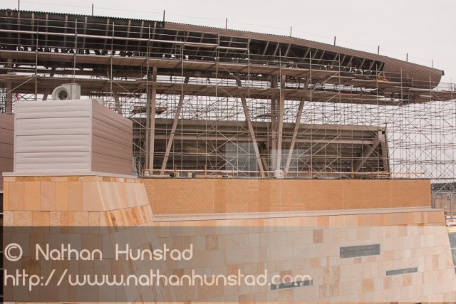 Construction on Target Field, the new Twins stadium, in downtown Minneapolis.